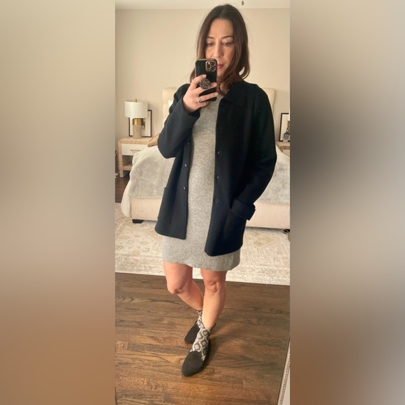 J. Crew Gray Cashmere Mini Dress - Picture 4 of 10